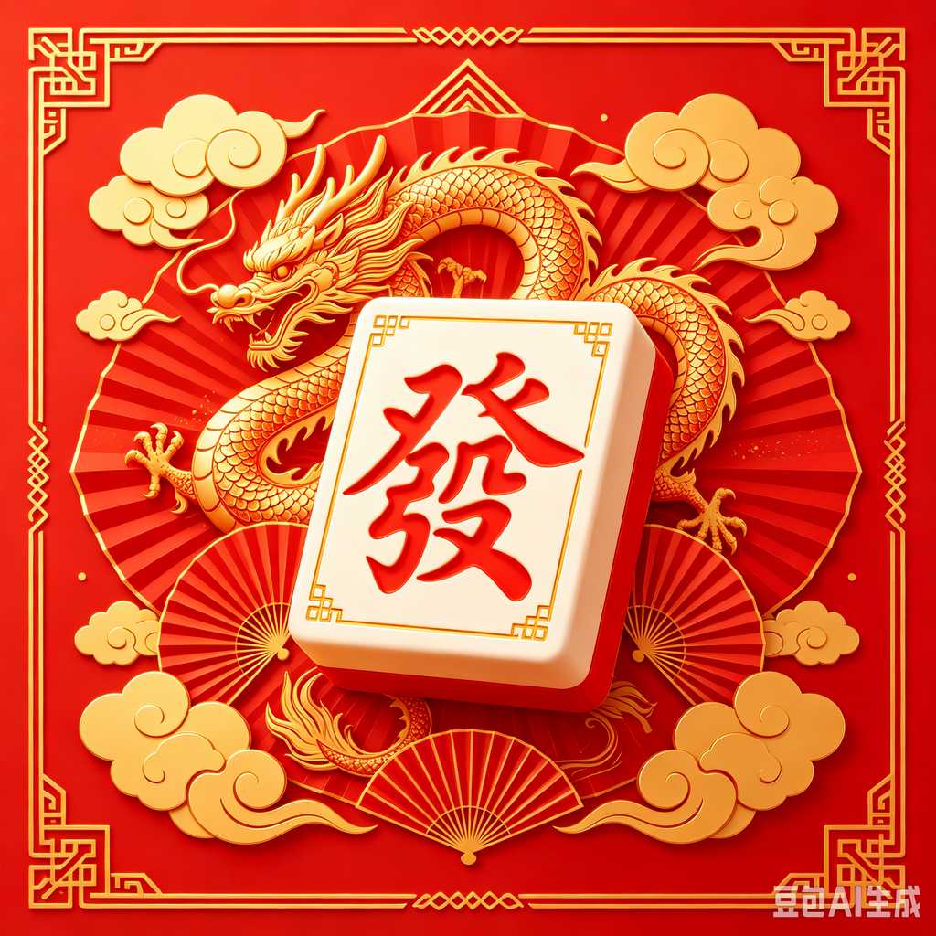 elegant text mahjong tiles