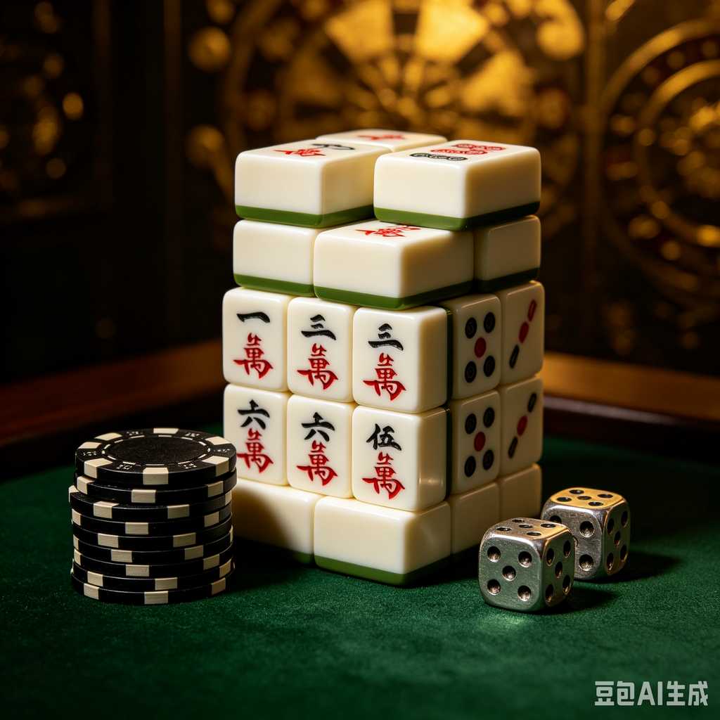 traditional oriental mahjong tiles